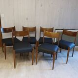 Set of 6 Consorzio Sedie Friuli B series chairs