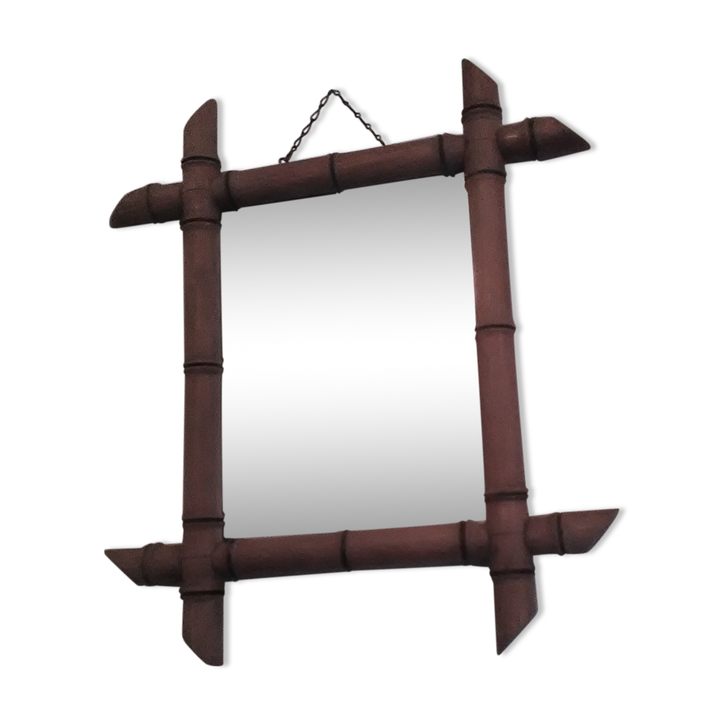 Bamboo mirror 50 years - 38x42cm