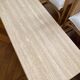 Minimalist design coffee table in unbleached travertine stone