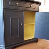 Buffet 2 portes "noir acier"