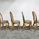 Vintage bamboo dining chairs, 1960s