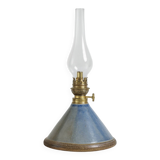 Stoneware oil lamp base signed Le Don Suzy Atkins 80s