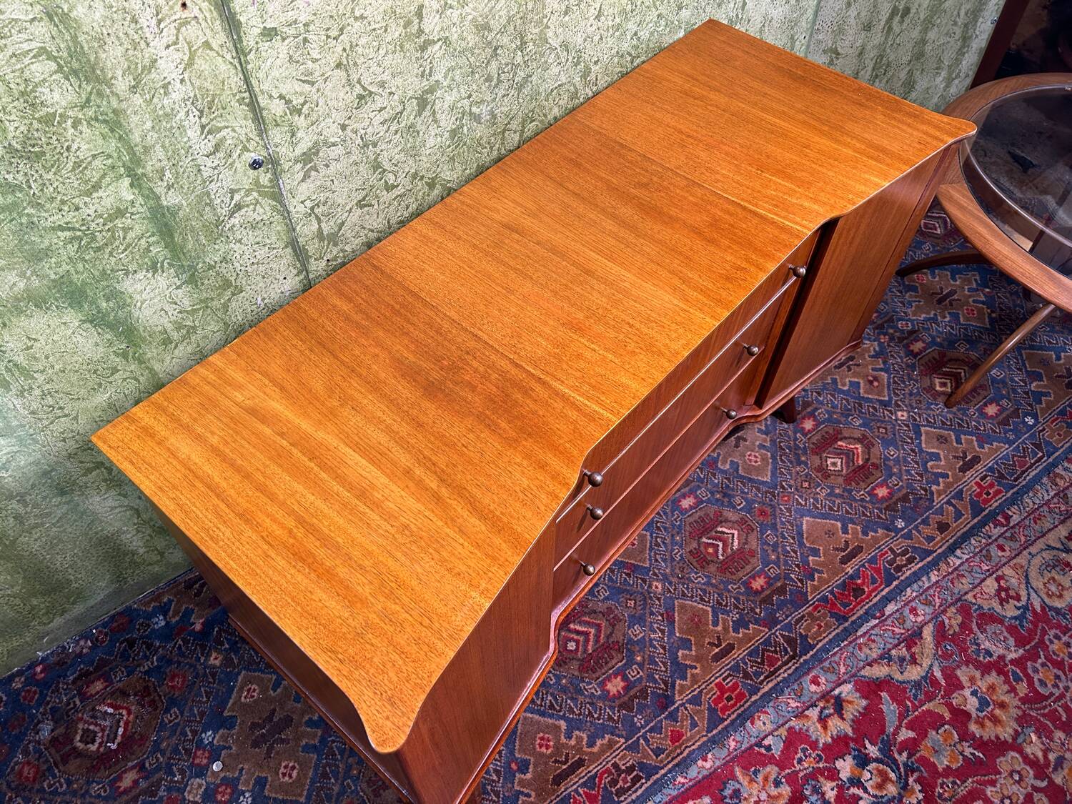 Mid century retro vintage teak small sideboard by William Lawrence 1960