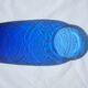 Blue glass vase