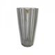 Vase avec 12 nervures verticales en verre dépoli, Verrerie de Fains, années 1950