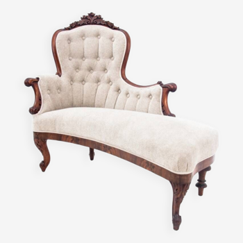 Chaise longue, Northern Europe, circa 1890. After renovation.