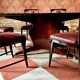 1950 Italian Midcentury Modern Mahogany and Rosewood Dining set, attributed to Osvaldo Borsani