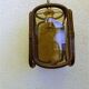 Vintage rattan hanging lamp 60