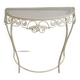 Wrought iron half-moon console