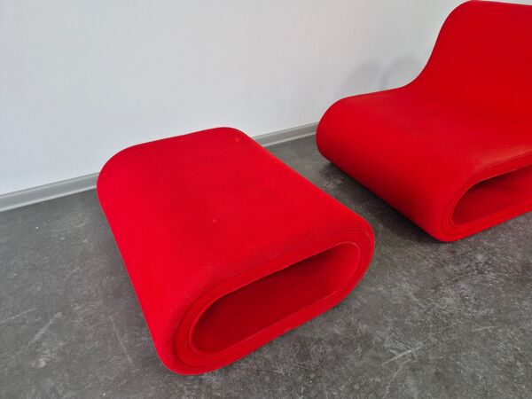 Ensemble de fauteuil Other One avec repose-pieds par Leif Jörgensen pour Hay, 2004