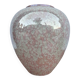 Iridescent Charolles earthenware round vase from the 1980s.