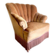Canapé vintage rose poudré/place simple/fauteuil à franges