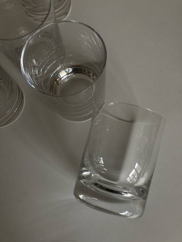 Set de 5 verres Baccarat gobelets whisky Perfection 1980