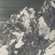 Old artistic photo in black and white Mountain Golden frame