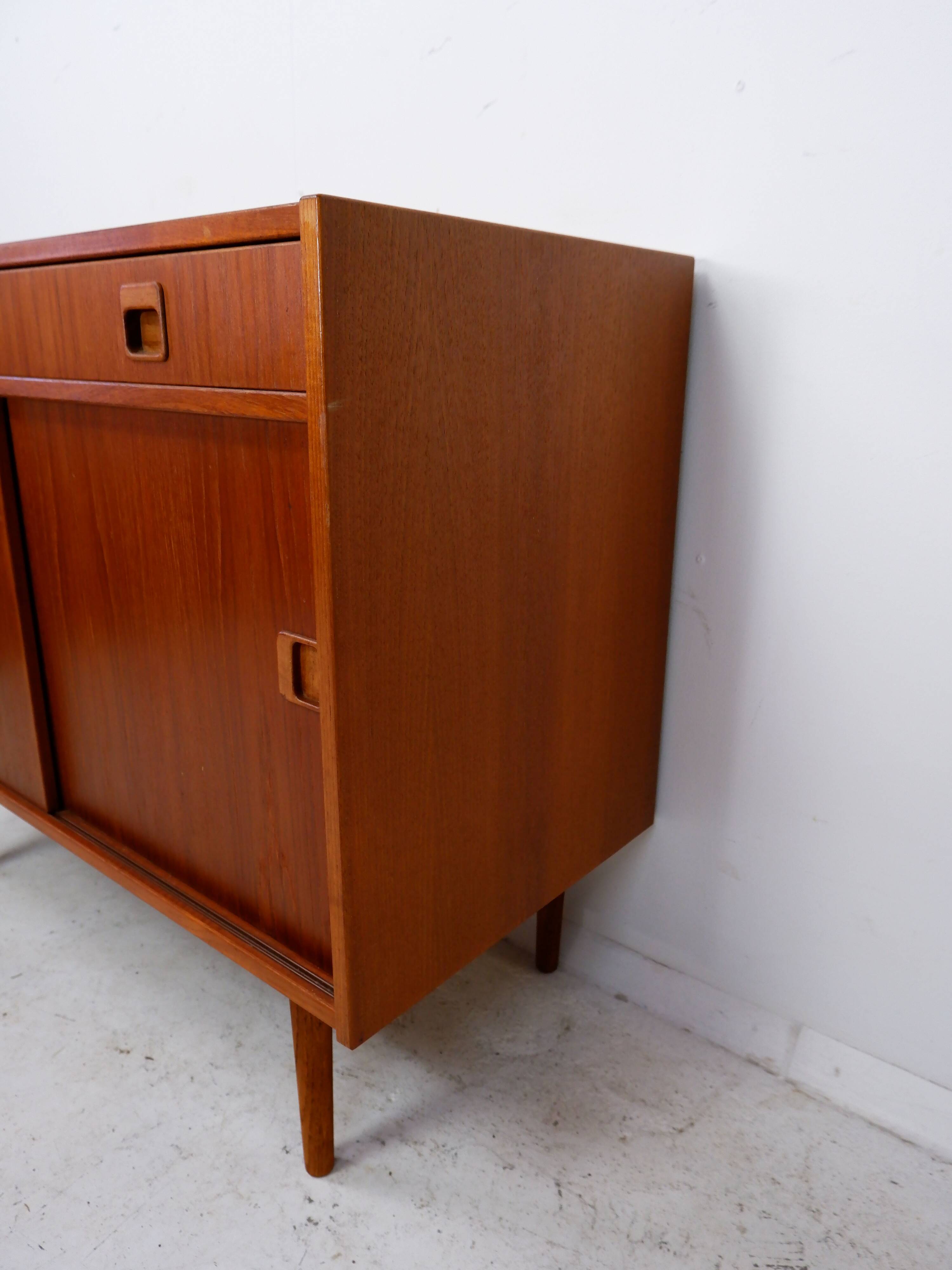 Scandinavian cabinet with sliding doors, 1960s