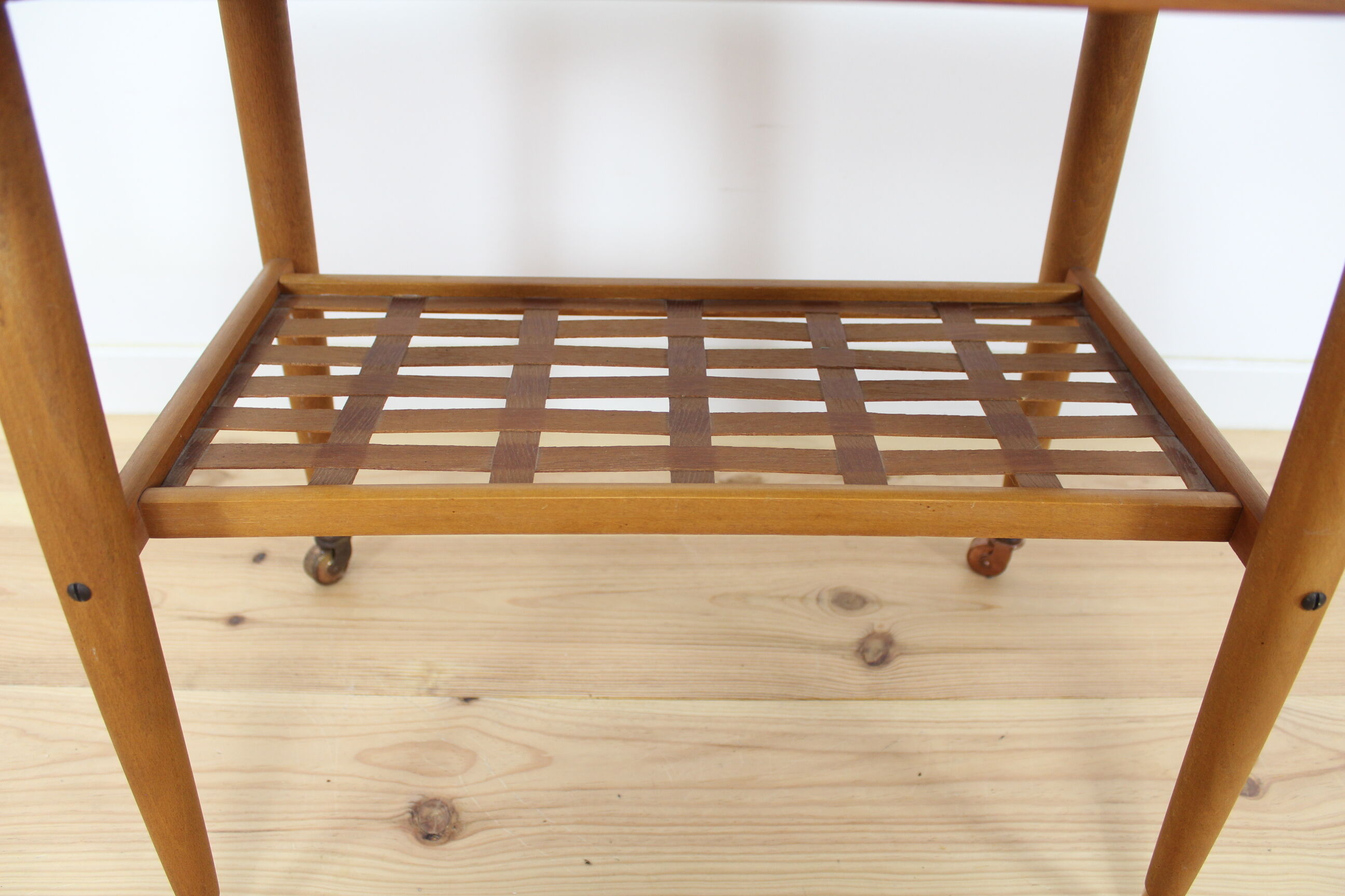 Scandinavian side table, in teak, by Alberts Tibro.