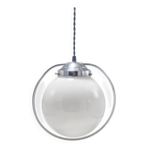 Opaline globe pendant