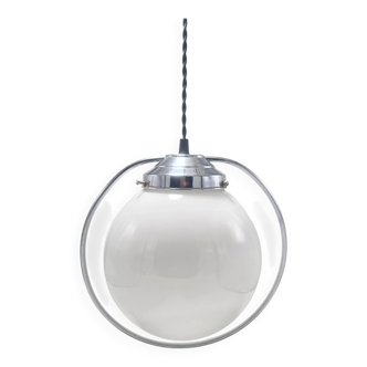 Opaline globe pendant