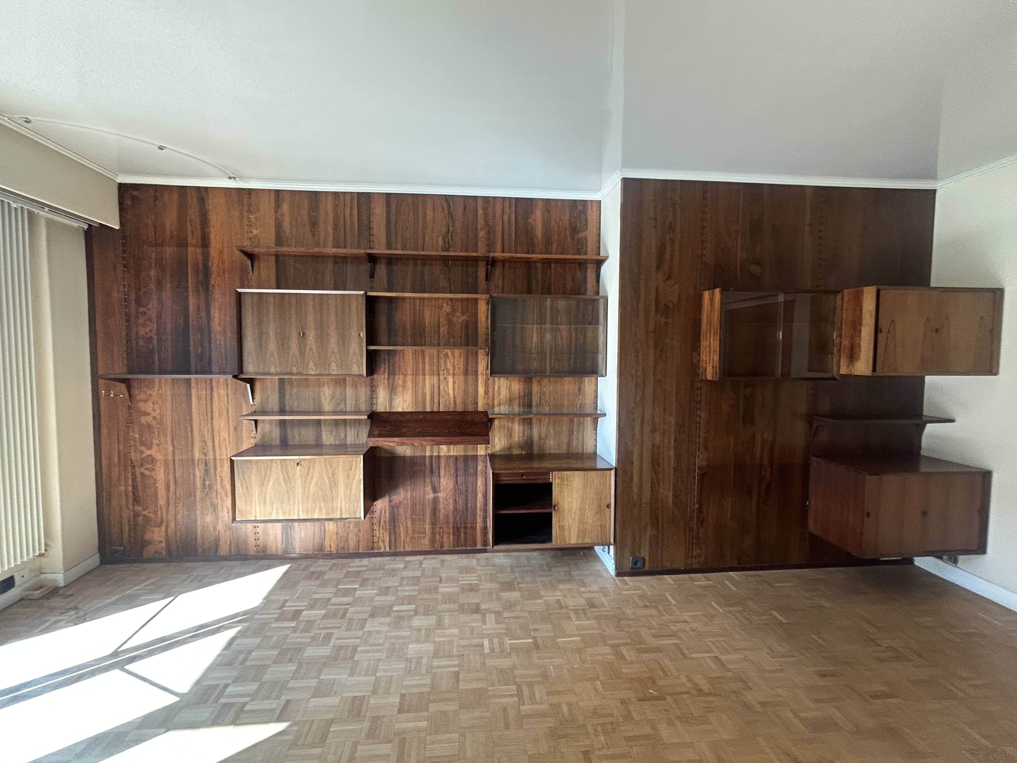 Bibliothèque palissandre début années 60 roche bobois