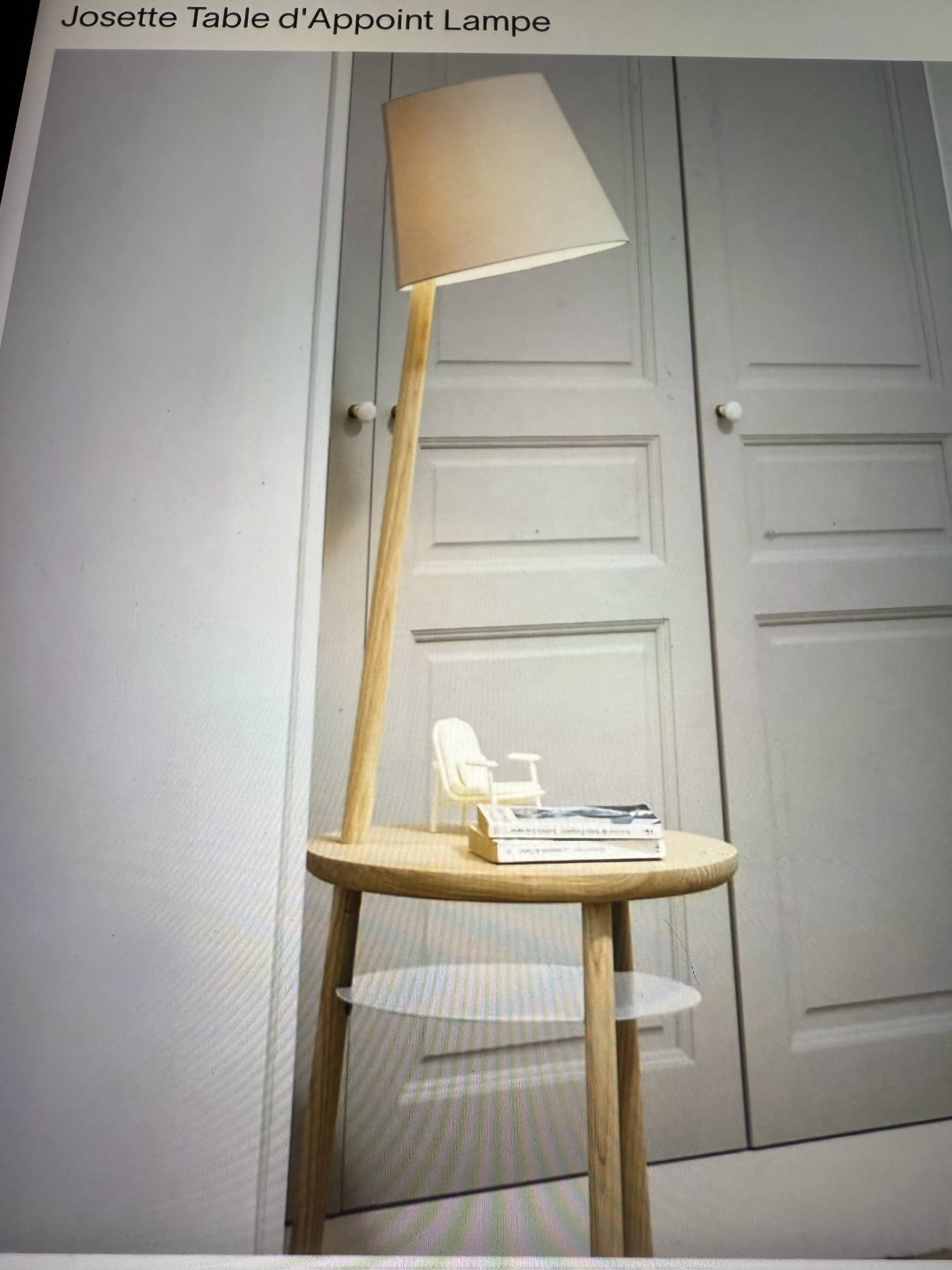 Table d'appoint, lampadaire Josette par Hartô