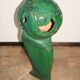 ‘Head’ sculpture lamp, glazed ceramic, vintage, Poland, 20th century