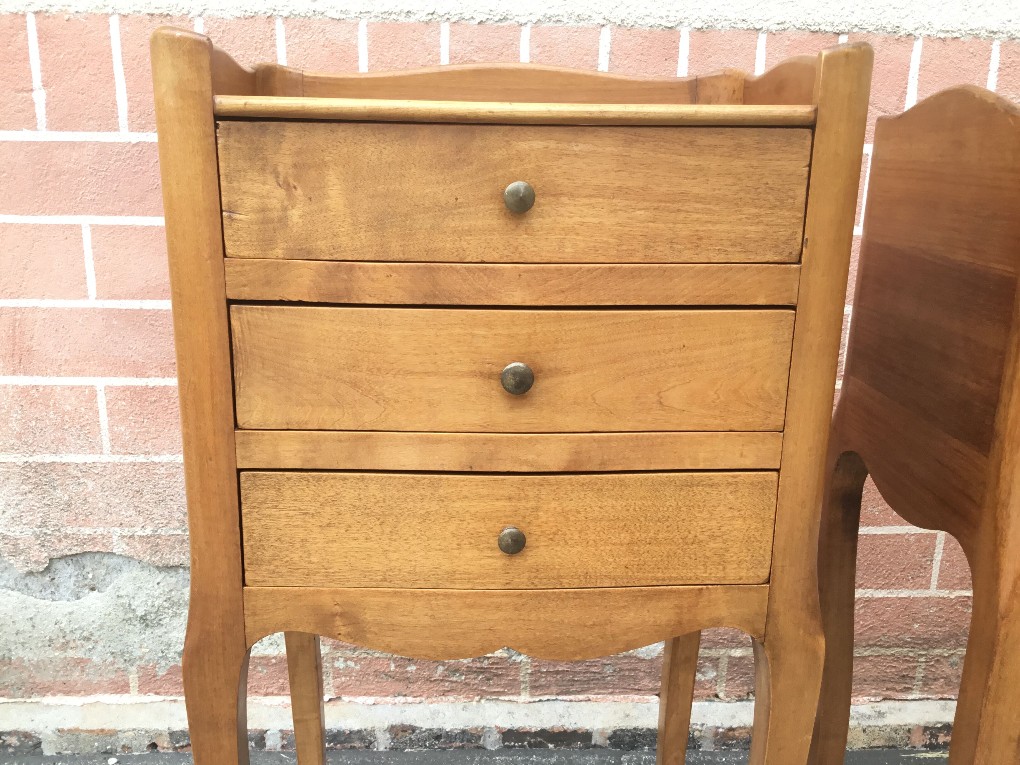 Louis XV style bedside pair