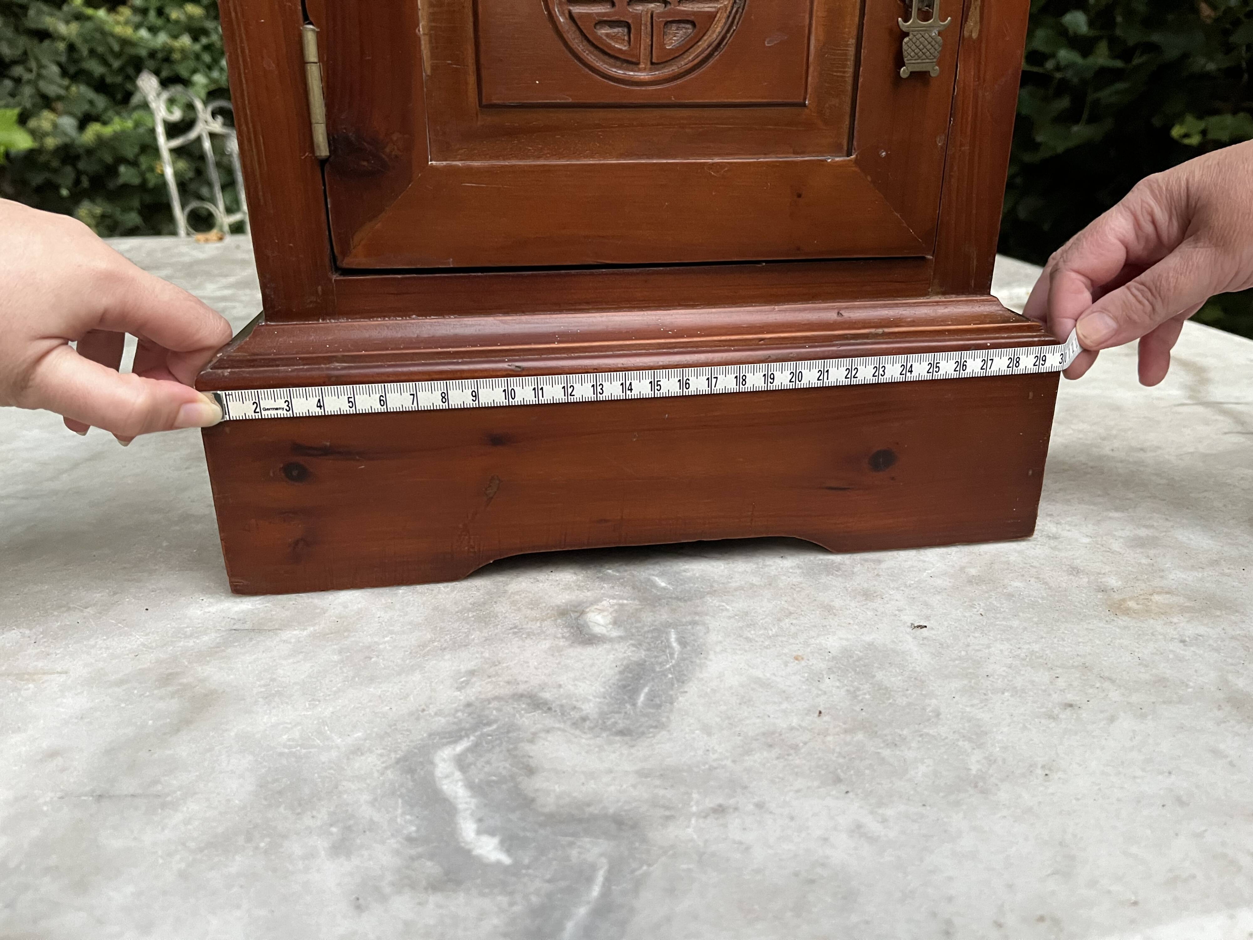 Pair of exotic wood storage columns - China