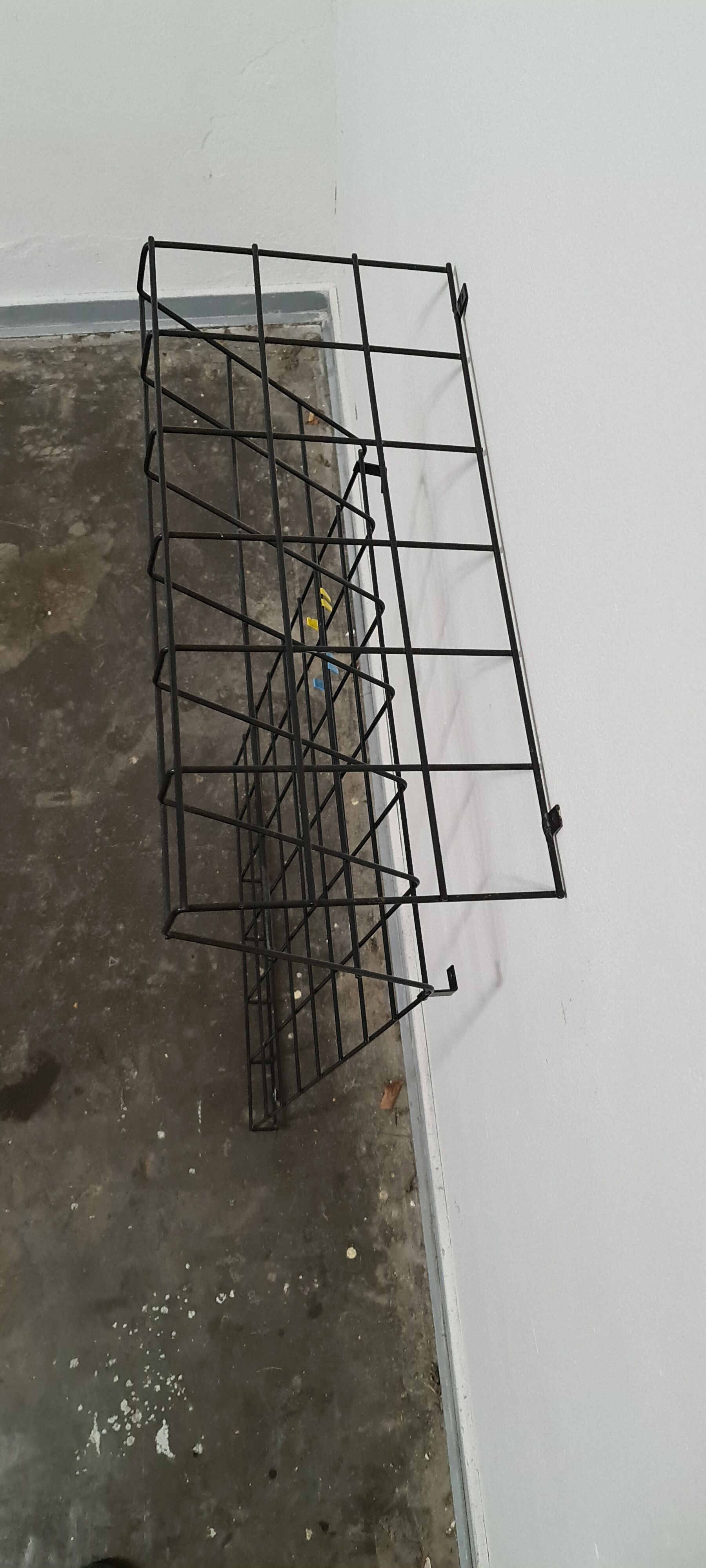 Vintage metal coat and hat rack