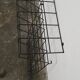 Vintage metal coat and hat rack