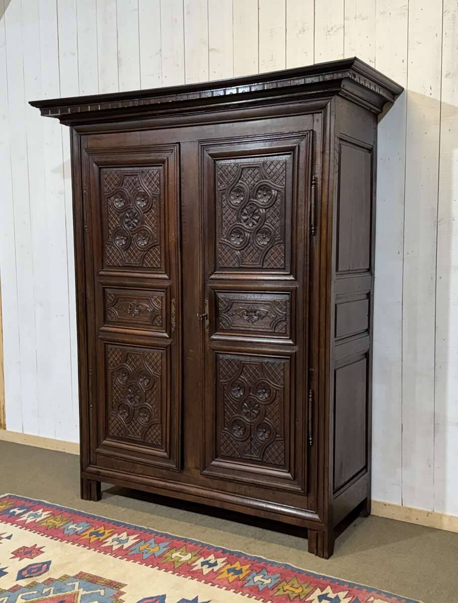 18th-century oak wardrobe