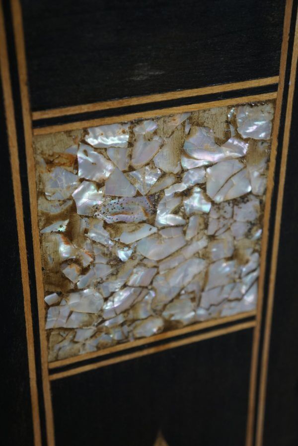 Side table in mother-of-pearl, ancient oriental mosaic