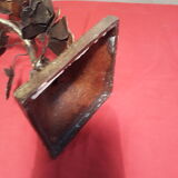 iron chandelier flower pattern and steel cast iron foot 2kg 40x24cm 1970