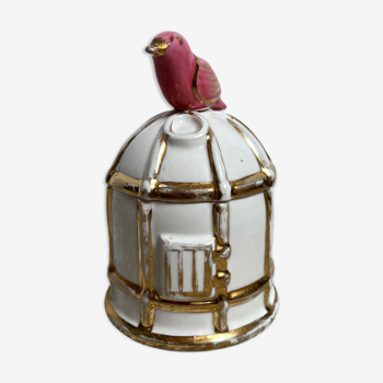 Candy cage ceramic bird