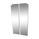 Bevelled mirrors 151x74cm
