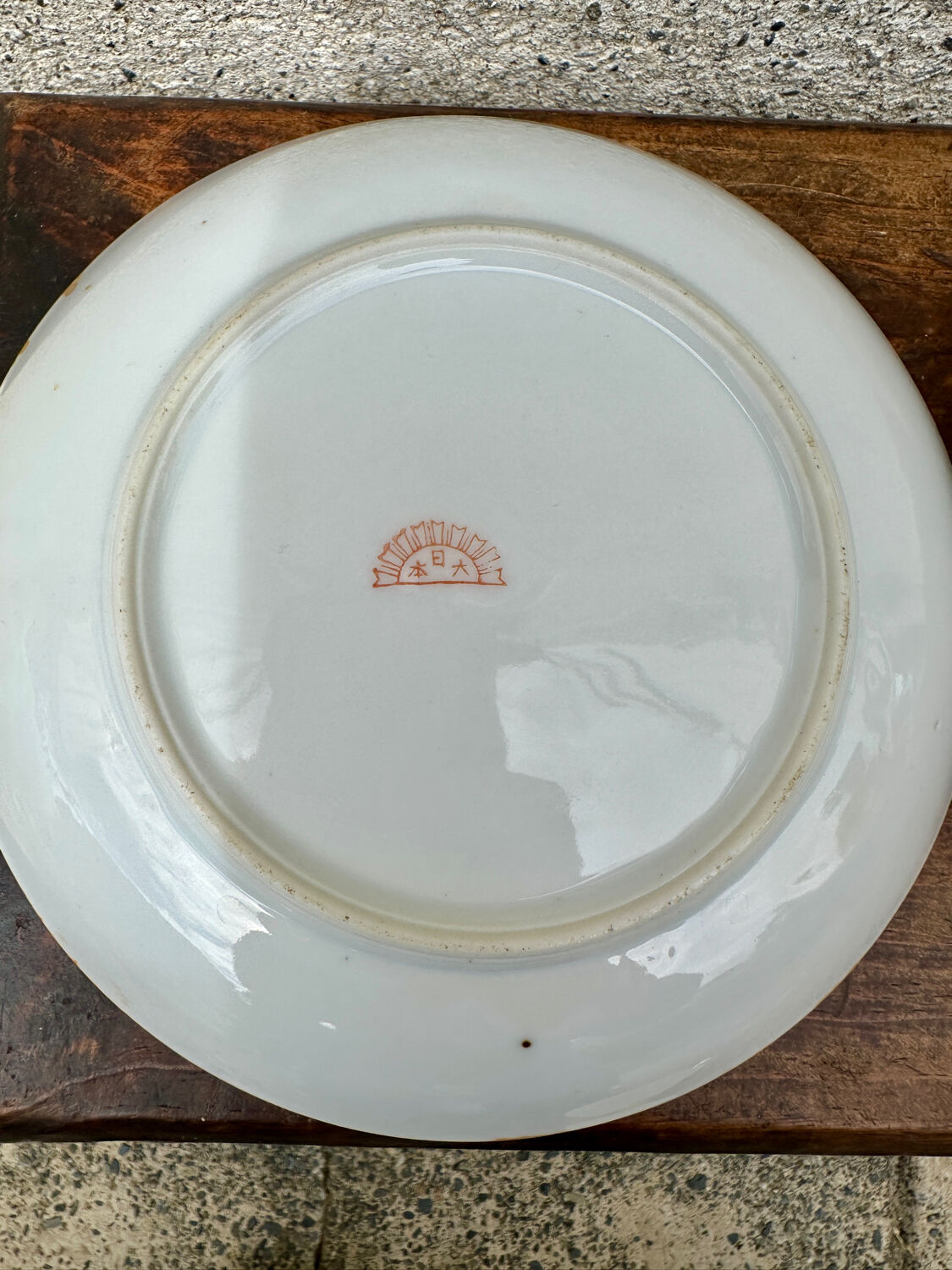 Old Japanese porcelain tea cups and saucers.