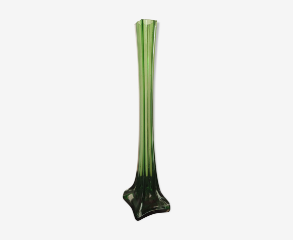 Soliflore vintage 1970 en verre