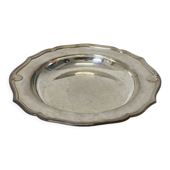 Silver metal plate diameter 30 cm