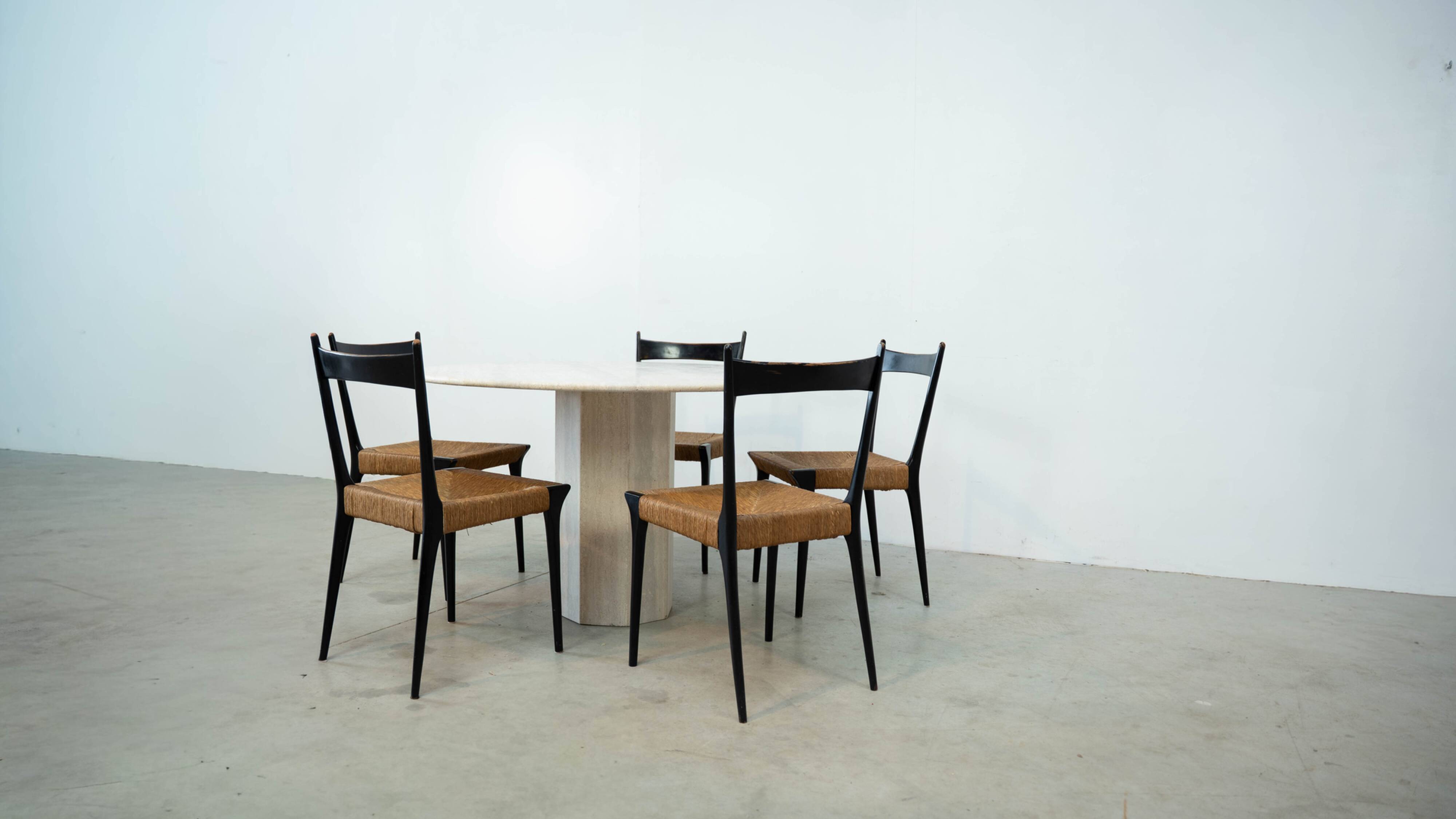 Set of six exceptional S11 dining chairs by Alfred Hendrickx