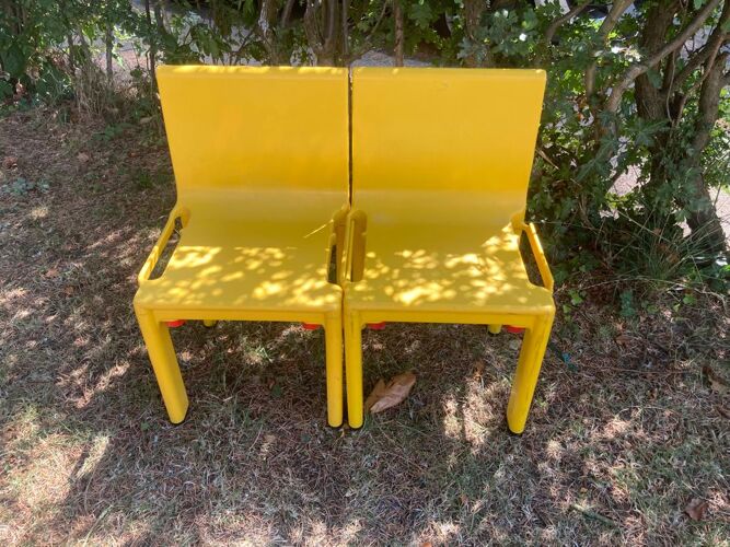 2 chaises centro kappa enfant kartell Année 1969