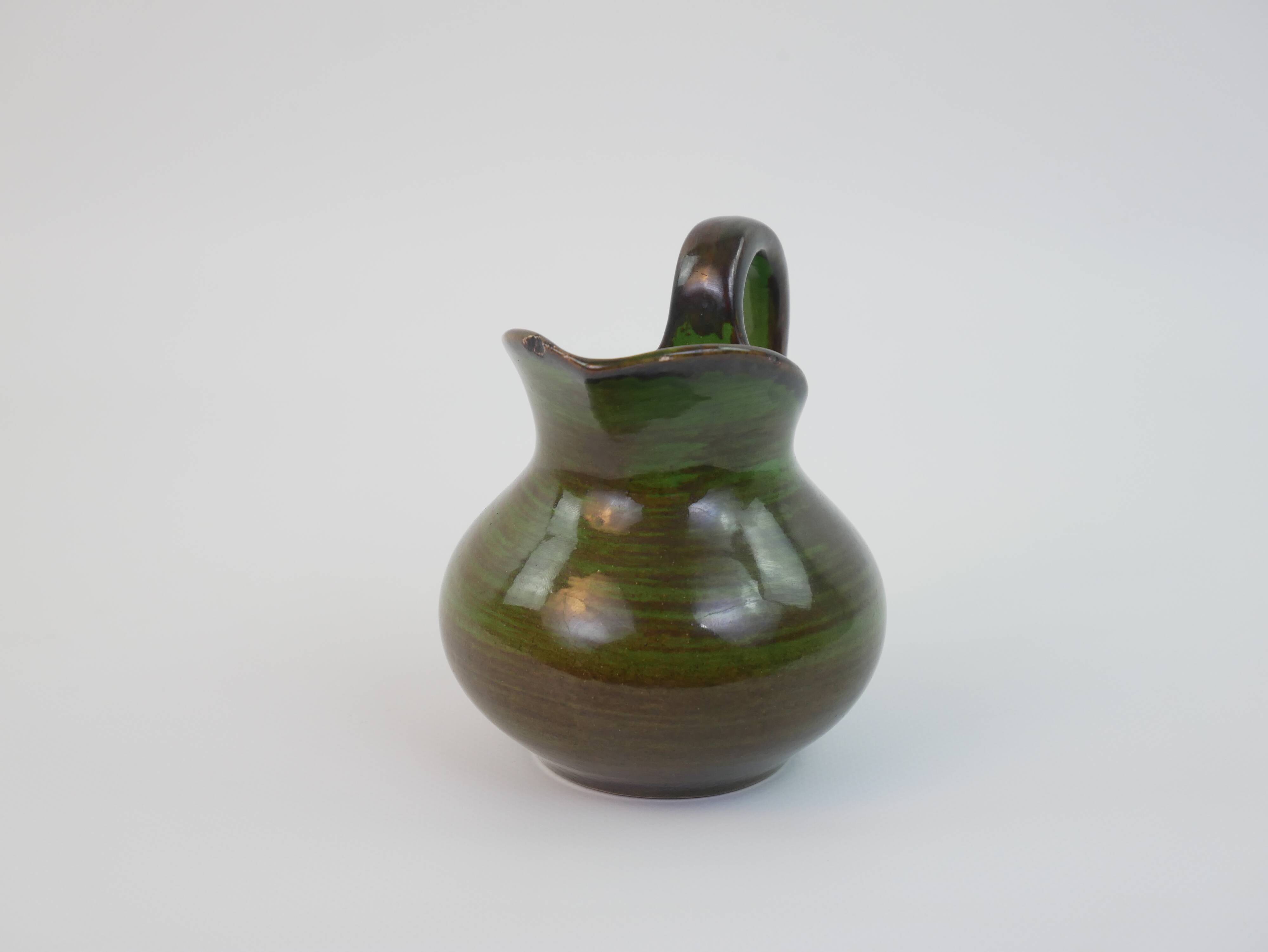 Petite verseuse / Saucière Saint Clément verte