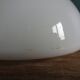 Half globe opaline ceiling light, diameter 20 cm, with base