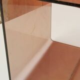 Table d'appoint, cube en plexiglas