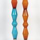 Pair of totem sculptures, 1980s