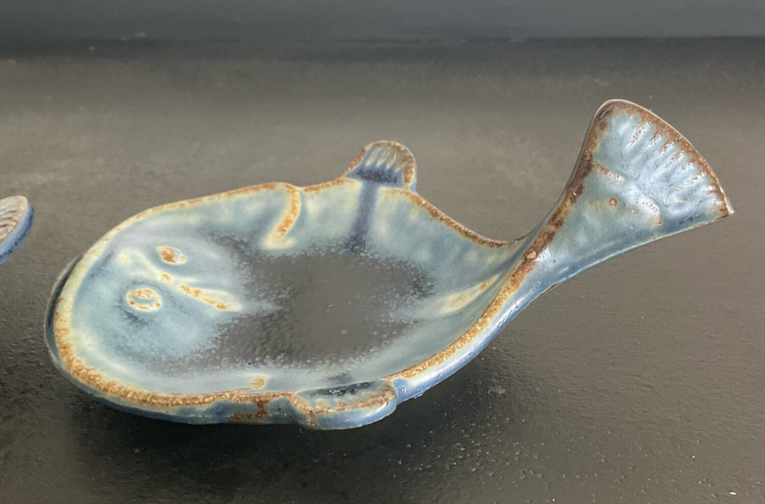 Series of 3 empty vintage pocket in Japanese ceramic stamped