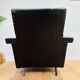 Fauteuil skaï noir