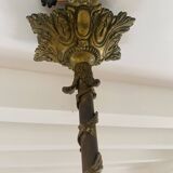 Bronze chandelier 4 tulips