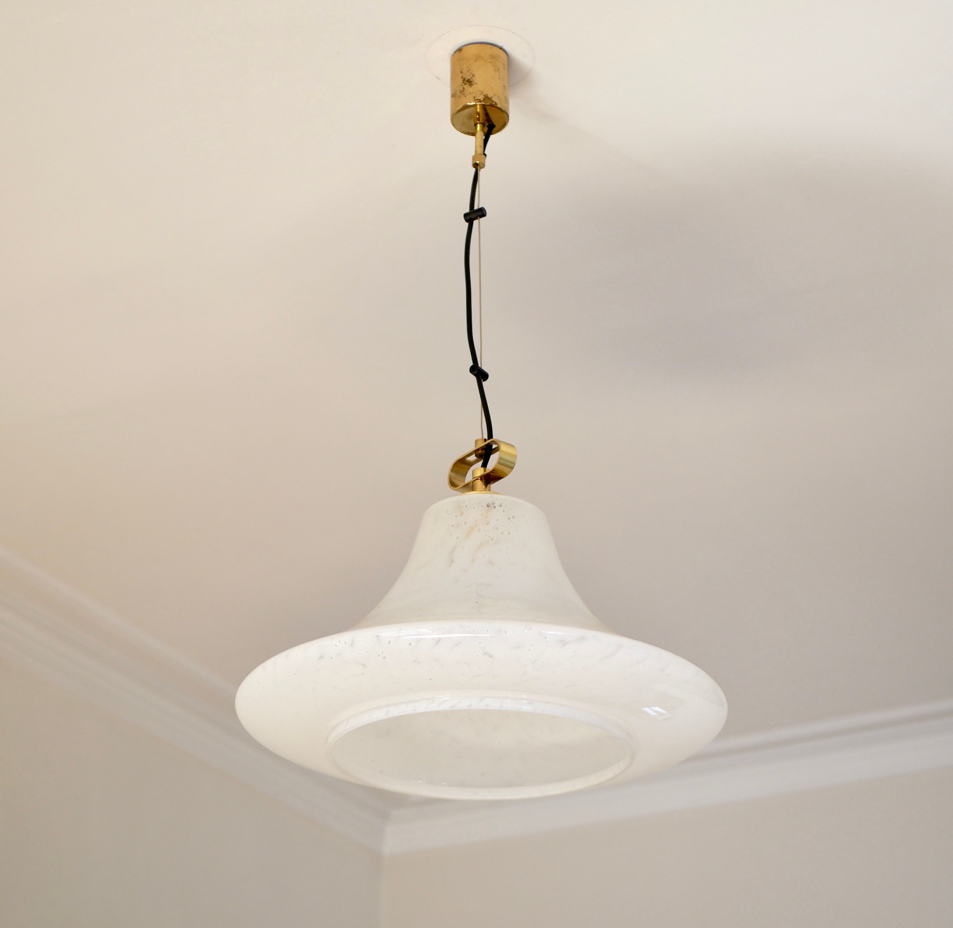 Hanging lamp bell in Murano glass