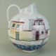 very beautiful mid century VASE by jawe hand-painted decor 'capri' 1950s