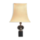 Large Regency black marble barber lamp