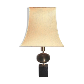 Grande lampe barbier Regency marbre noir